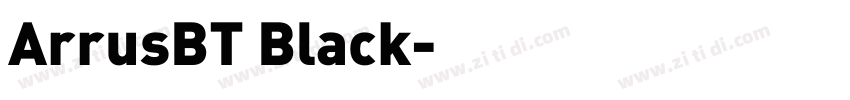 ArrusBT Black字体转换